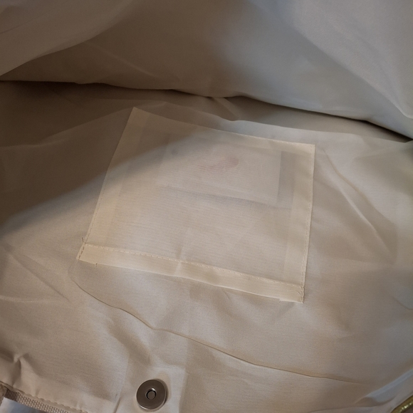 Gold Leaf Print Extra Large Tote Bag NWT - Picture 4 of 5